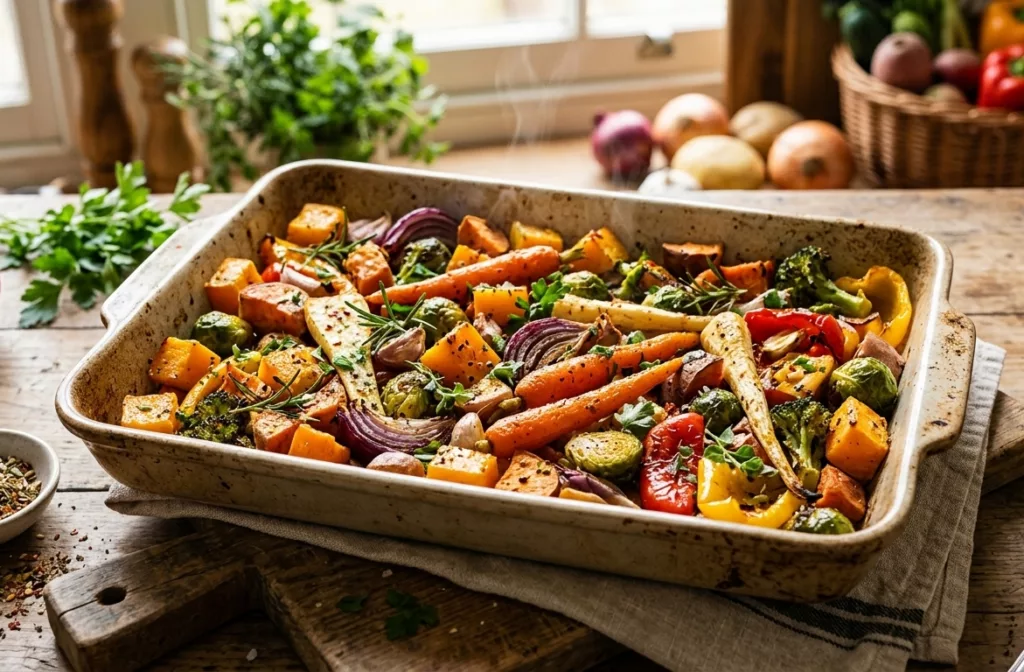 Base Estrella: Vegetales de Estación al Horno con Especias