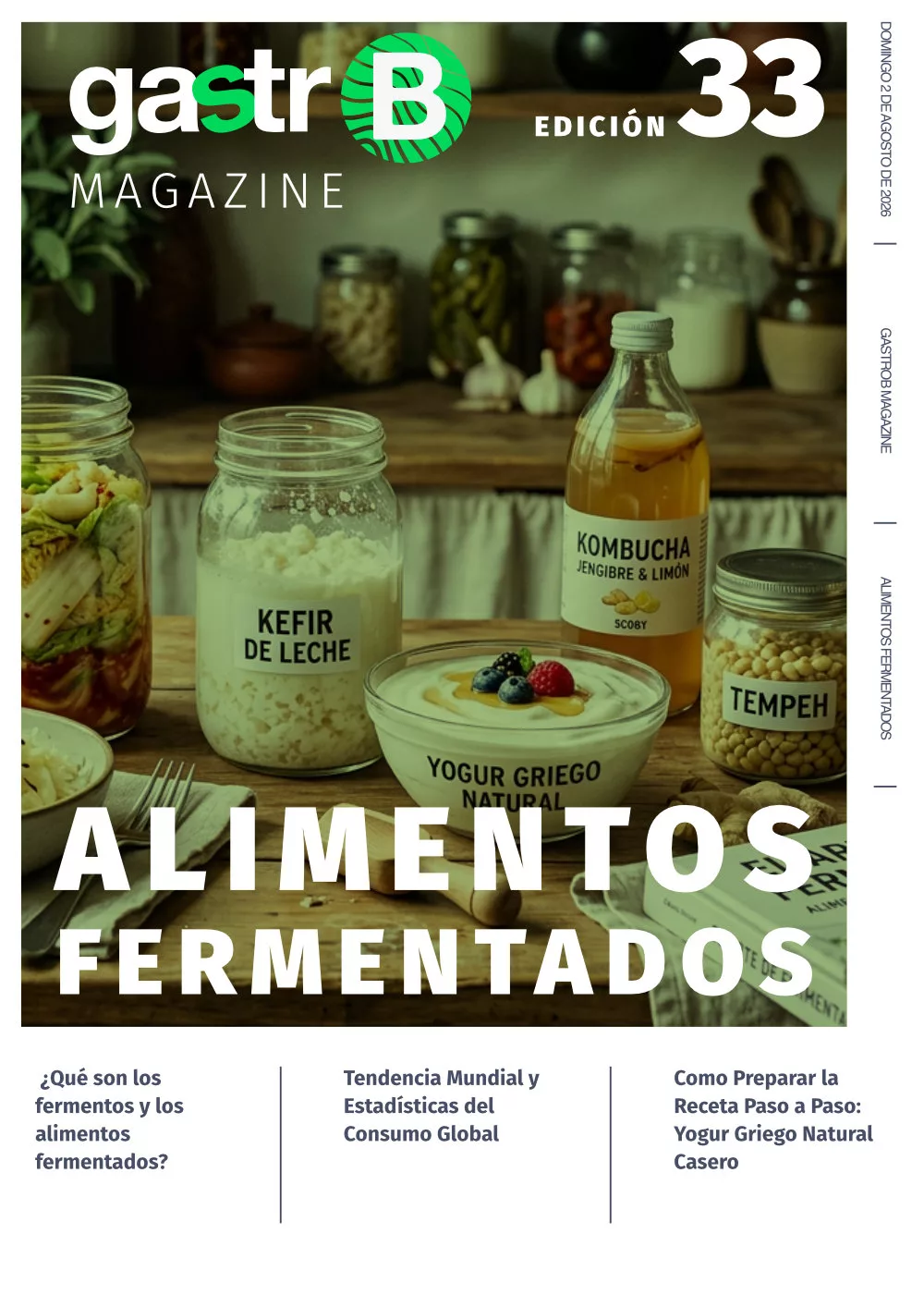 Alimentos Fermentados: Salud, Tendencias y Receta Casera de Yogur Griego